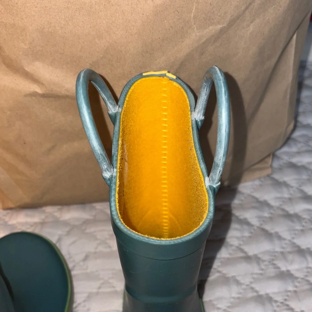 Kids Green Dinosaur Rain Boots - Unbranded